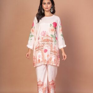 off white printed co ord set